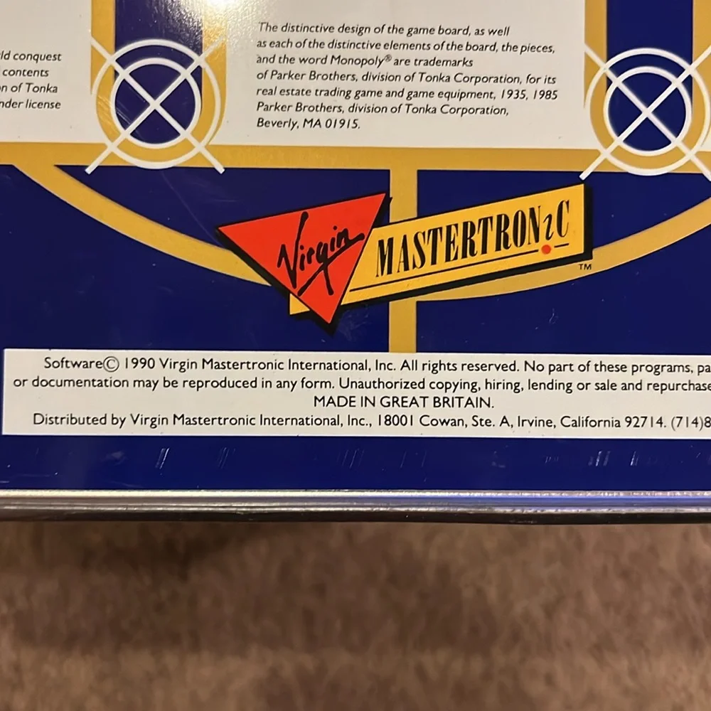 collector’s games Limited Edition from Virgin Mastertronic for PC